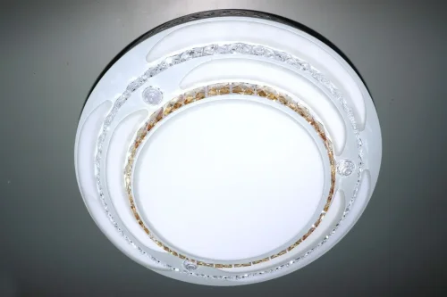 Люстра потолочная LED с пультом INNOVATION STYLE 3528 Natali Kovaltseva белая на 1 лампа, основание белое в стиле хай-тек с пультом фото 8